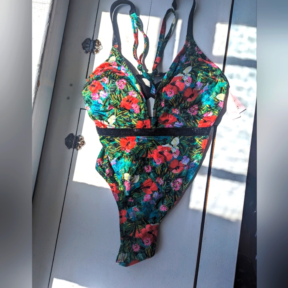 Victoria Secret Shine Plunge Swimsuit